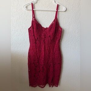 Lace Red Party Dress